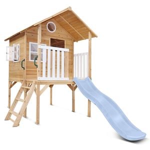 Lifespan Kids Archie Cubby House (elevated) With 1.8m Slide (pastel Blue)
