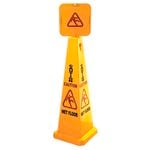 Sabco 1170mm Yellow Caution Wet Floor Cone And Sign