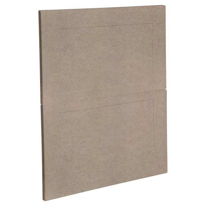 Kaboodle 600mm Raw Board Alpine 2 Drawer Panels