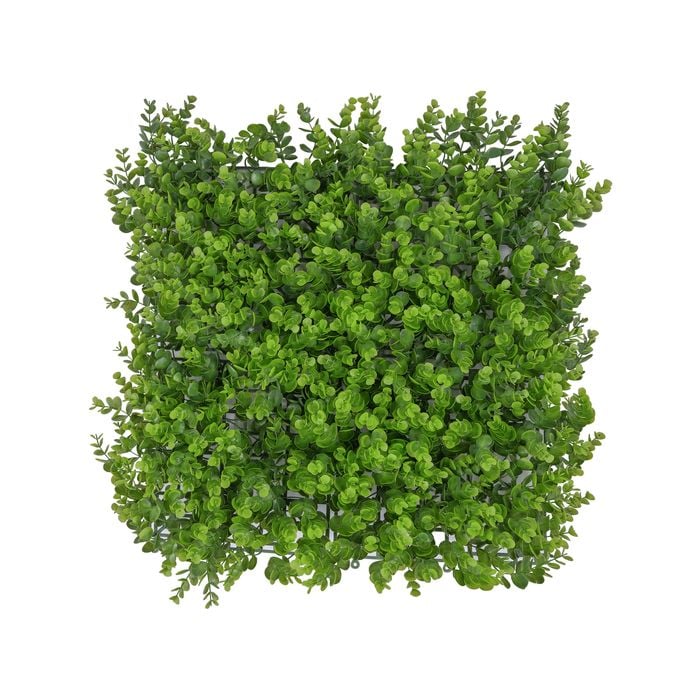 UN-REAL 50 x 50cm Artificial Hedge - Baby Eucalyptus