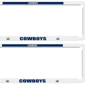 NRL Car Number Plate Frame - Set Of Two - North Queensland Cowboys - Front/Back