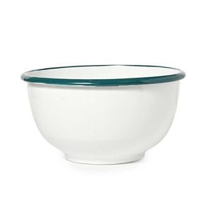 St. Clare Enamel Mixing Bowl 18cm Cooking Baking Round Kitchenware White