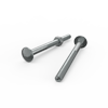 ZENITH M10 x 125mm Zinc Plated Cup Head Bolt and Nut - Each