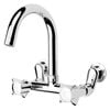 Foreno Chrome Espree Roulette Gooseneck Sink Faucet - Suits All Pressures