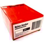Ramset Nylon Anchor Mushroom Head 5 x 25mm 100pk