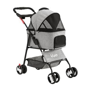 i.Pet Pet Stroller Pram Dog Large Cat Carrier Travel Strollers 4 Wheel Foldable