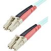 Startech.com 1m (3ft) Lc/upc To Lc/upc Om3 Multimode Fiber Optic Cable, Full Duplex Zipcord Fiber