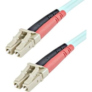 Startech.com 1m (3ft) Lc/upc To Lc/upc Om3 Multimode Fiber Optic Cable, Full Duplex Zipcord Fiber