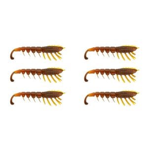 2x 3PK 4.5In Rapala Crush City The Imposter Plastic Prawn Lures - Motor Oil UV
