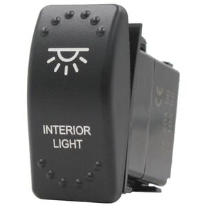 Switch Boss Dual Green LED Laser Etched Rocker Switch - Interior Light