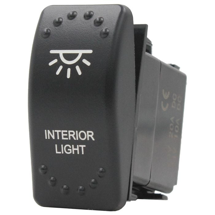 Switch Boss Dual Green LED Laser Etched Rocker Switch - Interior Light