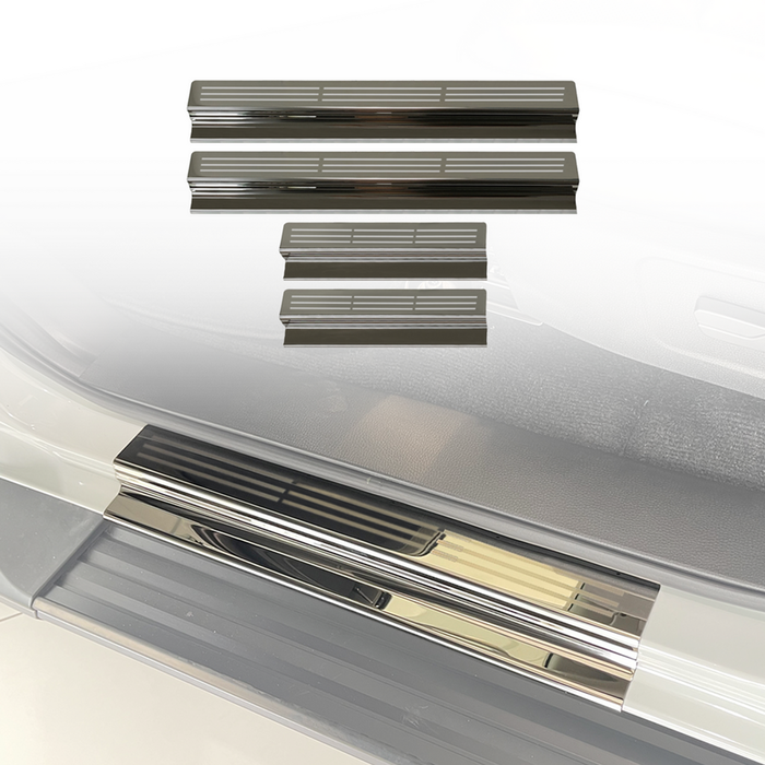 AUSGO Stainless Steel Door Sill Protector for ISUZU MUX MU-X 2021-Onwards Scuff Plate Cover