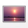 Lake Has an Orange Sky & Sunset  Print 100% Australian Made 120x90cm  (Poster)