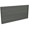 ProtectorAl 1001-2000W X 300-1000H Woodland Grey Aluminium Welded Slat Panel Horizontal 9mm Gap