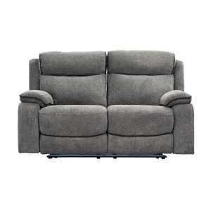 Randy 2 Seater Fabric Electric Recliner Lounge Dante Grey