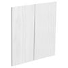 Kaboodle Provincial White Modern Corner Base Cabinet Door - 2 Pack - Modern