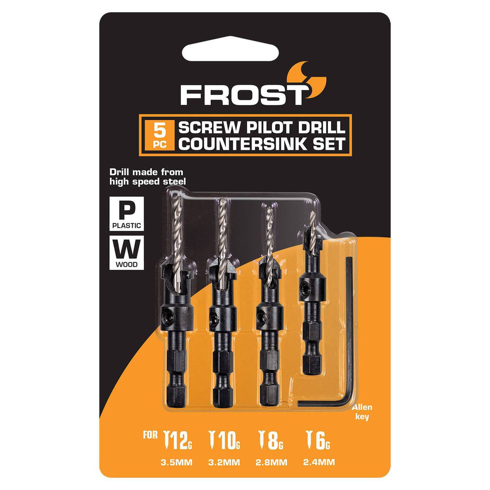 Frost 6 Piece 5/16"-1/4" Changeable Drill Set