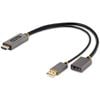 StarTech.com 1ft (30cm) HDMI to DisplayPort Adapter, 4K 60Hz HDR HDMI Source to DP Monitor, USB Bus Powered