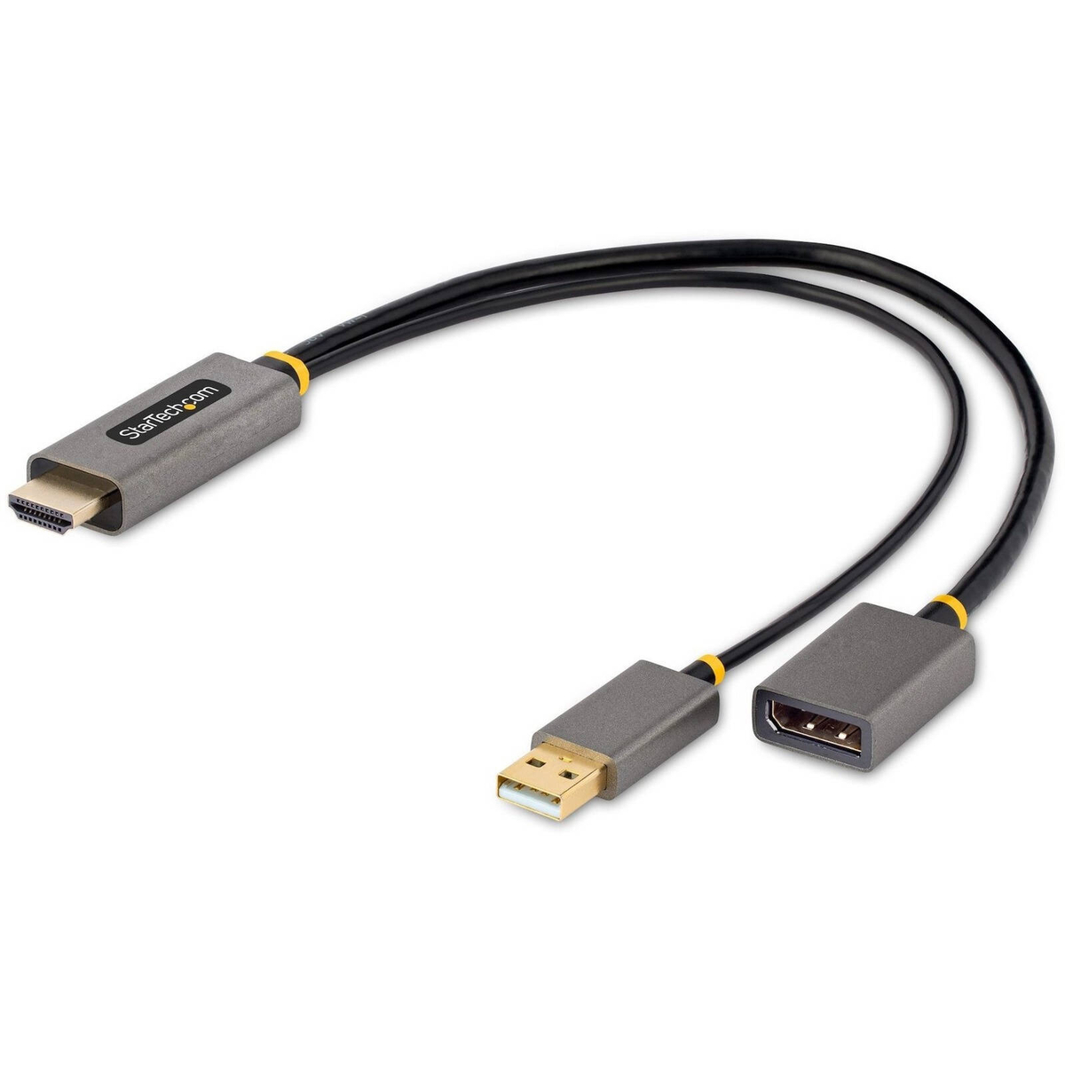 StarTech.com 1ft (30cm) HDMI to DisplayPort Adapter, 4K 60Hz HDR HDMI ...