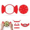 Dreamfarm Apple Slicer Ultra Sharp Blades Cuts Into 8 Even Slices Fold Flat Red