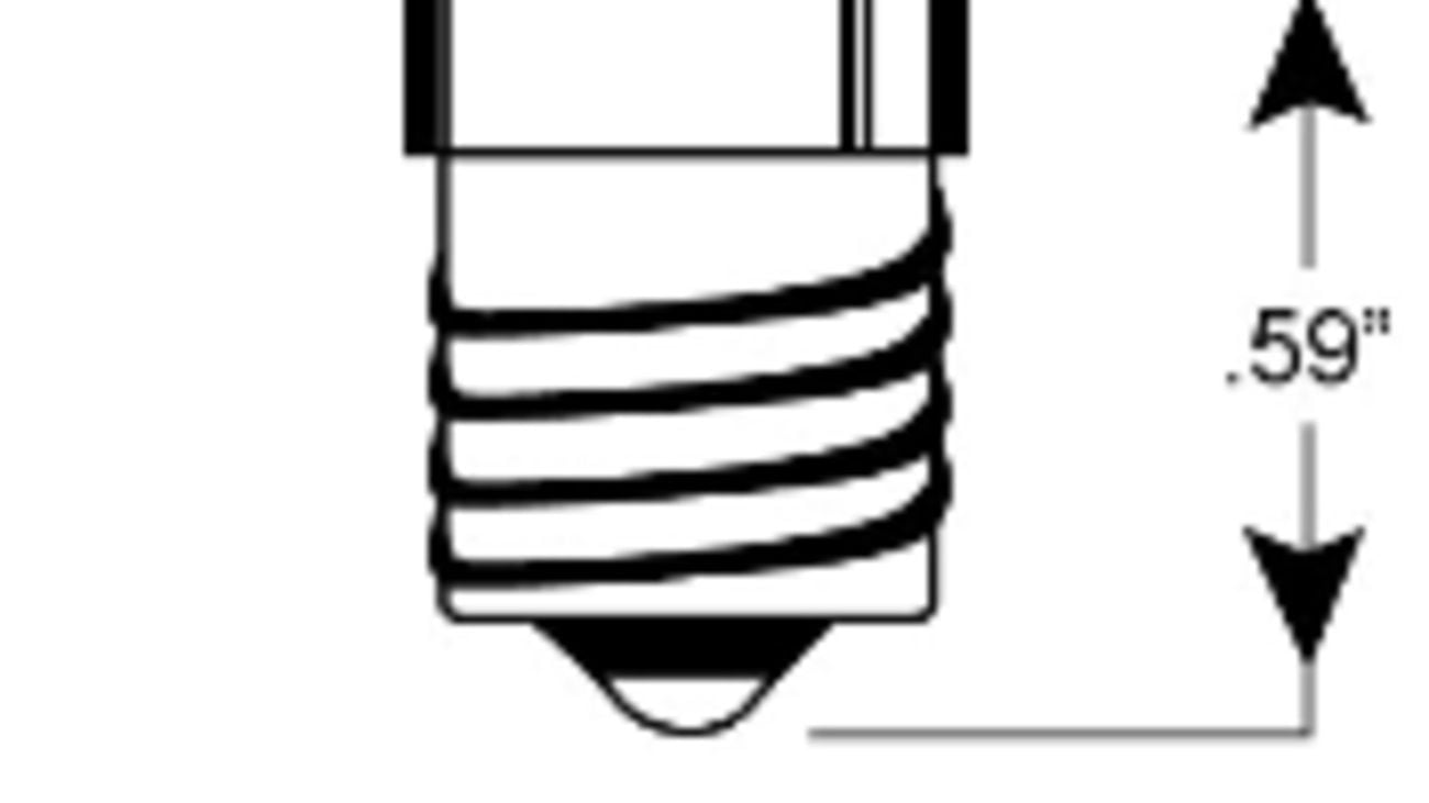 A diagram of a miniature Edison screw globe.