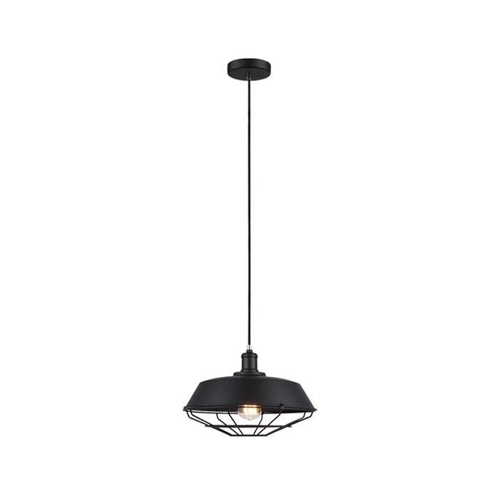 CLA Lighting Matrix Iron Dome & Cage Pendant Light