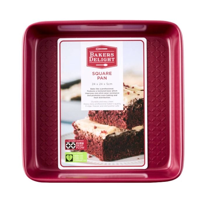 Bakers Delight Cuisson Square Pan Berry
