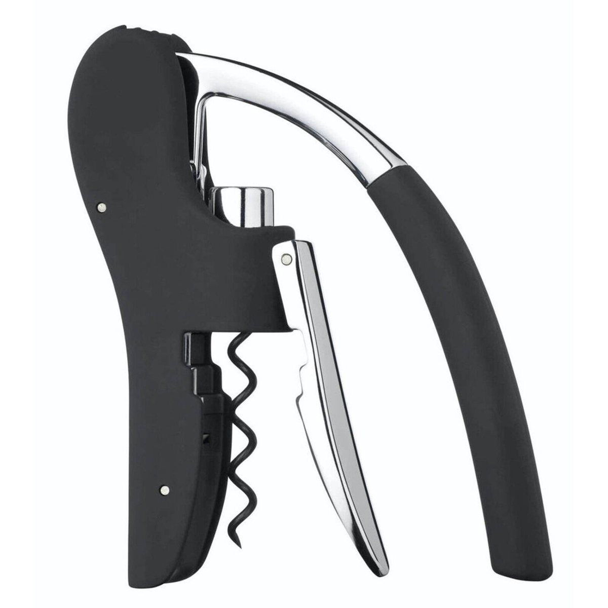 BarCraft Lever Arm Plastic/Chrome Corkscrew w/ Foil Cutter 15.5cm ...