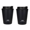 2PK Coffee Culture Eco Double Wall 350ml Reusable Beverage Travel Cup Onyx Black