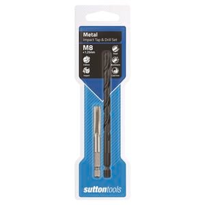 Sutton Tools 6.8mm M8 1/4 Hex Impact Tap And Drill Set