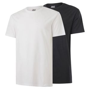 Hard Yakka White / Charcoal Core Tee Bundle - 2 Pack - Size 2XL