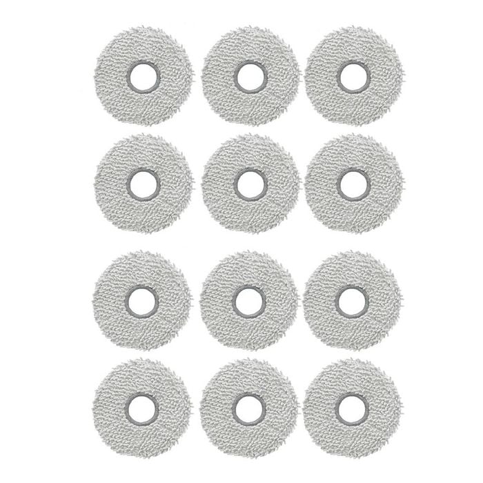 Hygieia 12 Mopping Pads For Ecovacs T50/t50 Max/n50/n30/t30/t30s Robot Vacuum Cleaners