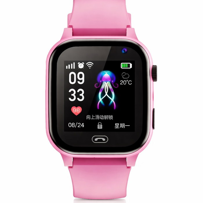 5g Kids Smart Watch Gps Wifi Video Call Sos Camera App Download Child Location Tracker Phone Watch-pink