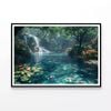 Waterfall in the Garden View  Print 100% Australian Made 120x90cm  (Poster)