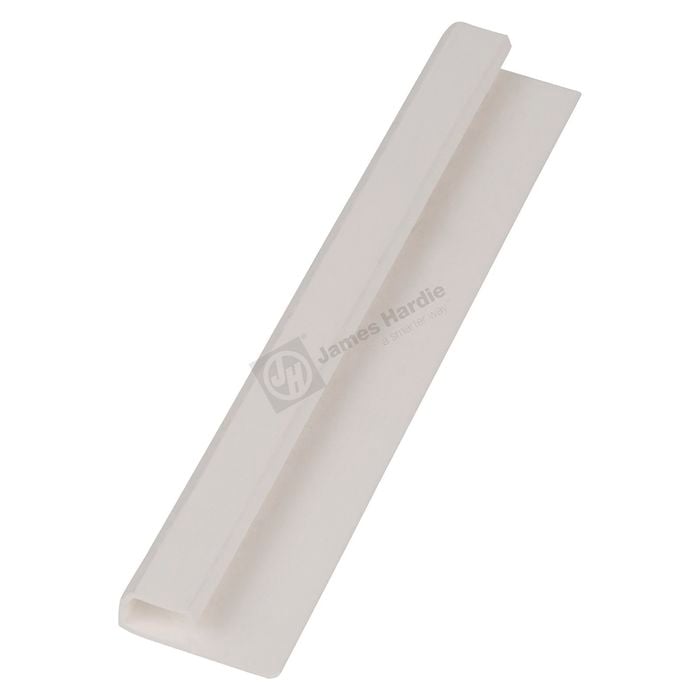 James Hardie HardieGlaze 4.5 x 2400mm Cap Mould White Gloss PVC