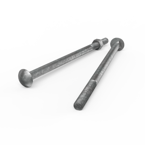ZENITH M16 x 300mm Hot Dip Galvanised Cup Head Bolts & Nuts - Each
