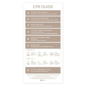 Pool Signs Australia Pool Safety CPR Sign - Dune Gold