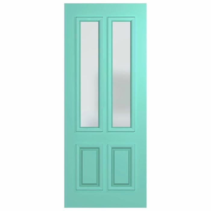 Hume Doors 1980 x 860 x 40mm Vaucluse XVP12 Entrance Door Glazed Etchlite