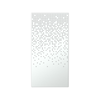 Walpix 1775 x 875 x 2.0mm Perforated Aluminium Decorative Screen Folded Profile Snowflakes - White Satin