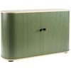 UFOU Fitin Rollin Mobile Shutter Cabinet Storage with Adjustable Shelves