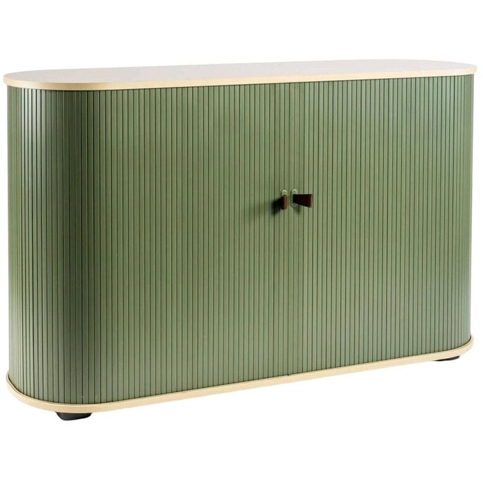 UFOU Fitin Rollin Mobile Shutter Cabinet Storage with Adjustable Shelves