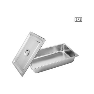 SOGA 1/1 GN Pan 10cm With Lid – Stainless Steel