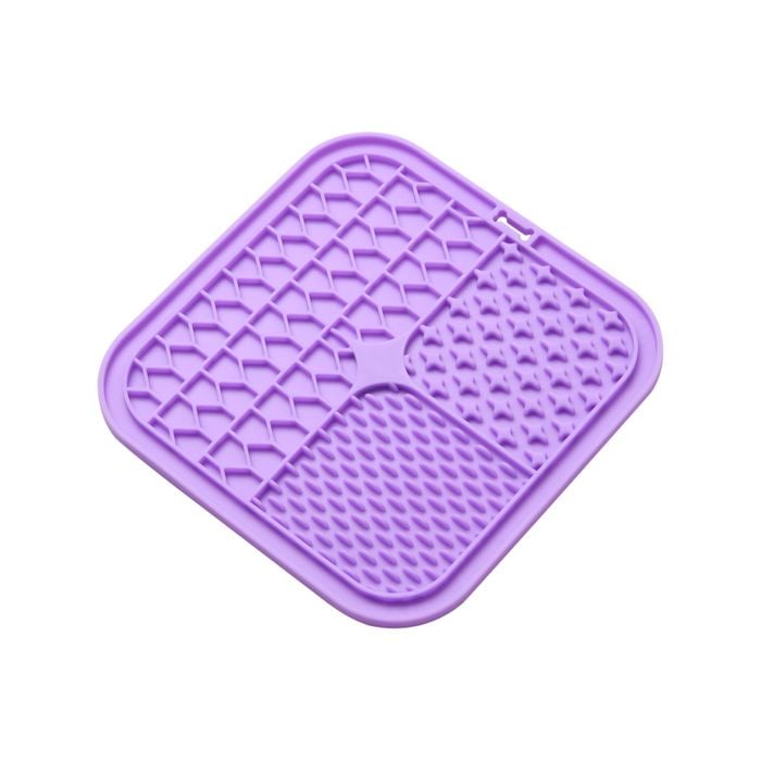 Charlie’s Shlurp Multi-Texture Lick Mat With Suction Back Purple 20x20x1cm