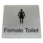 Bradley Female Toilet Braille Sign
