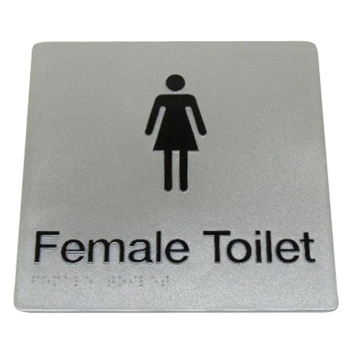 Bradley Female Toilet Braille Sign