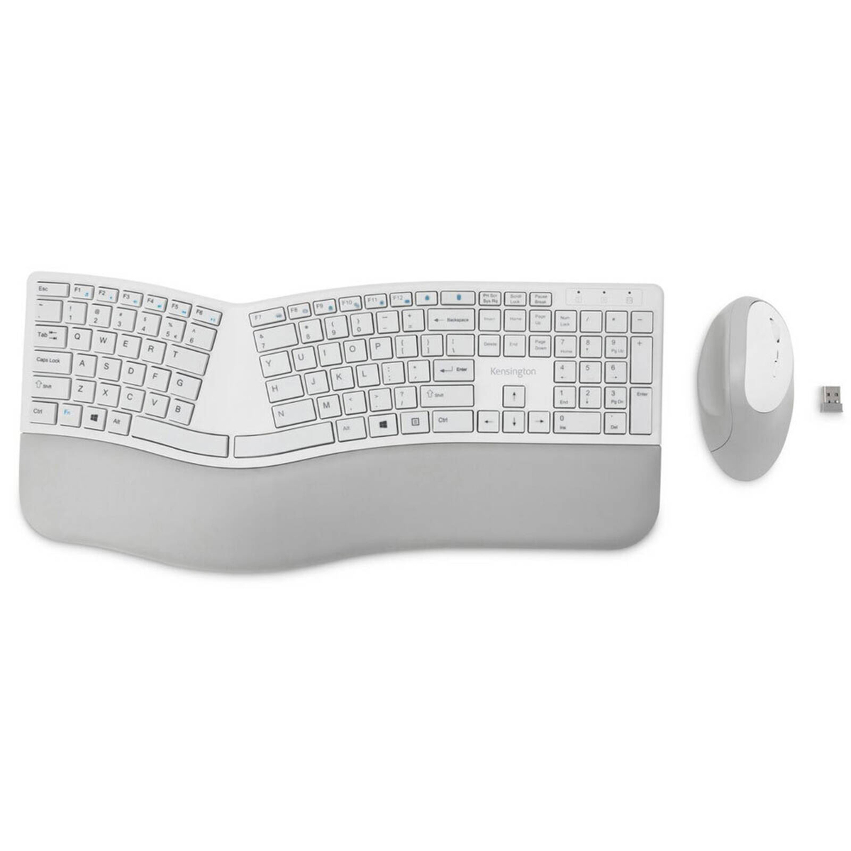Kensington Dual Wireless Ergo Desktop Set - Grey - Bunnings Australia