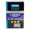 Titan 32 x 1.6mm Electro Galvanised Straight Collated Nail C Brads - Pack 4000