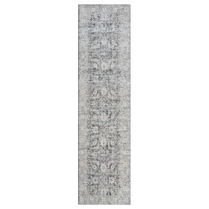 Aubre Contemporary Runner - Aubre Charcoal 80 X 150 Cm