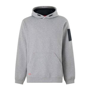 Hard Yakka Light Grey Marle Brushed Fleece Workwear Hoodie - Size 2XL