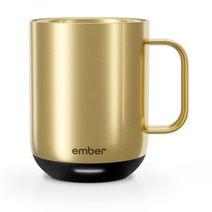 Ember Electric Insulated Smart Mug Cup W/ Charging Coaster 295mL Gold